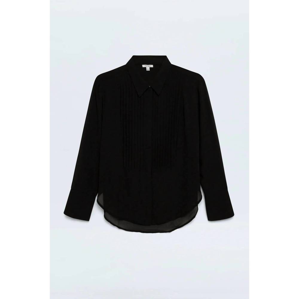 NEW PISTOLA charlotte button down shirt in noir - Picture 6 of 6